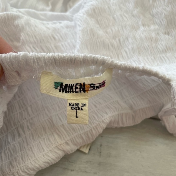 Miken Juniors' Smocked Midi Dress Cover-Up, Created for Macy's Women's Swimsuit - Picture 3 of 5